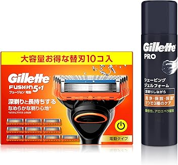 ジレットフュージョン5＋１×３ Amazon.co.jp: ジレット フュージョン5+1 髭剃り 本体 替刃2個付